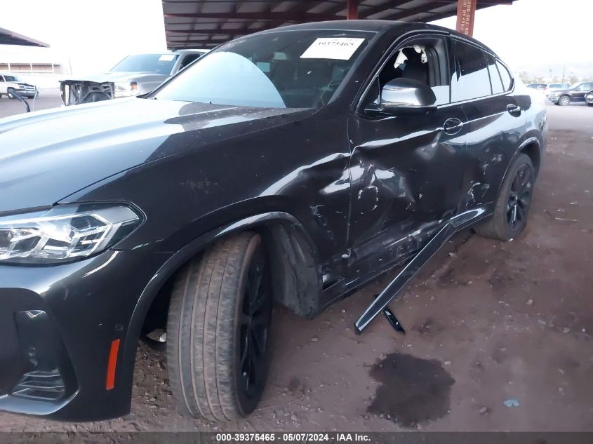 2022 BMW X4 xDrive30I VIN: 5UX33DT07N9M05216 Lot: 39375465