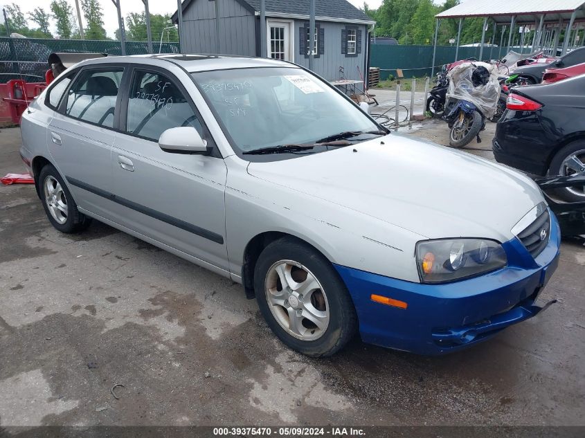 2006 Hyundai Elantra Gls/Gt VIN: KMHDN56D16U189426 Lot: 39375470