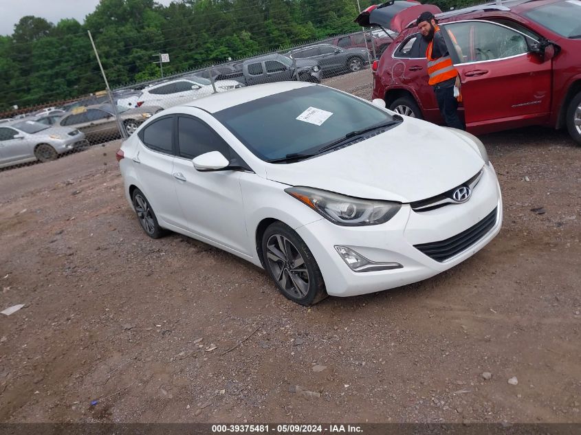 2015 Hyundai Elantra Limited VIN: 5NPDH4AE9FH566617 Lot: 39375481