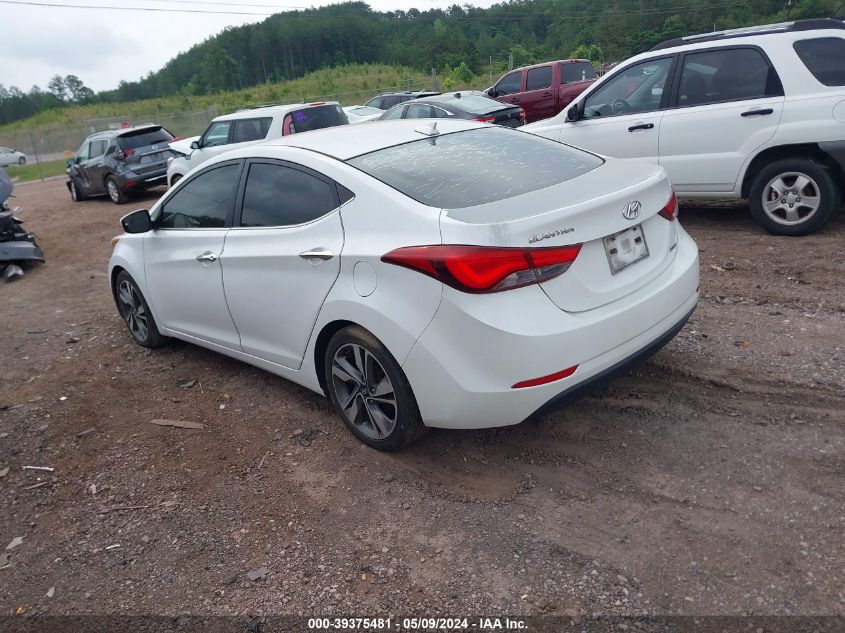 2015 Hyundai Elantra Limited VIN: 5NPDH4AE9FH566617 Lot: 39375481