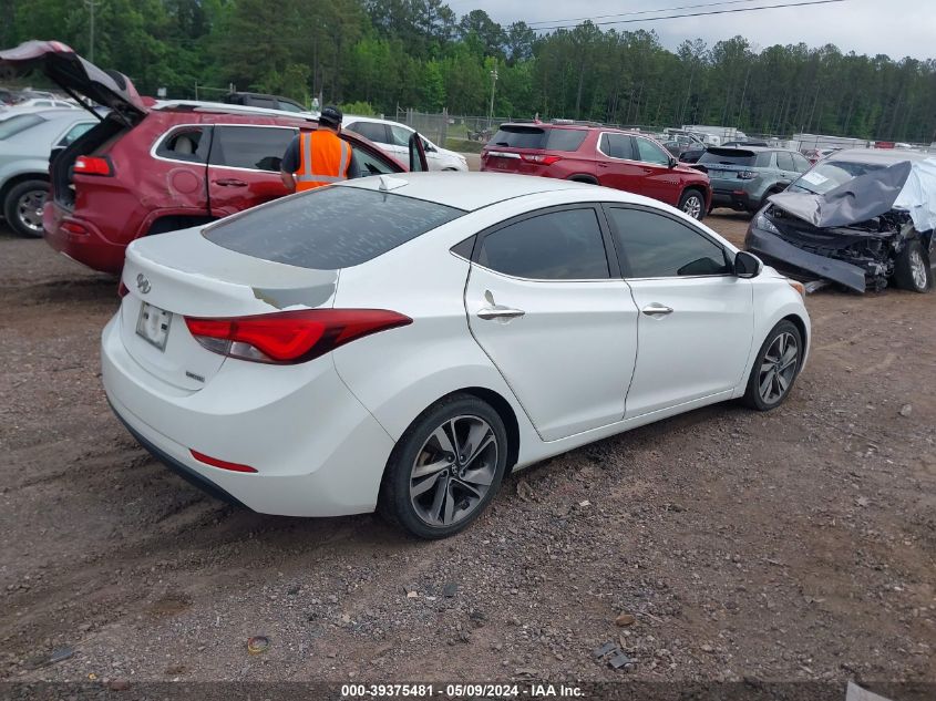 2015 Hyundai Elantra Limited VIN: 5NPDH4AE9FH566617 Lot: 39375481