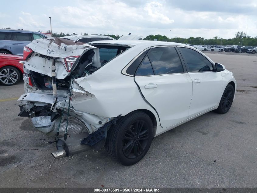 2016 Toyota Camry Se VIN: 4T1BF1FK3GU535943 Lot: 39375501