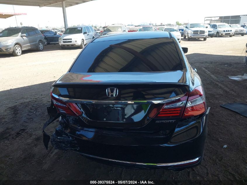 2017 Honda Accord Sport VIN: 1HGCR2F54HA261222 Lot: 39375524