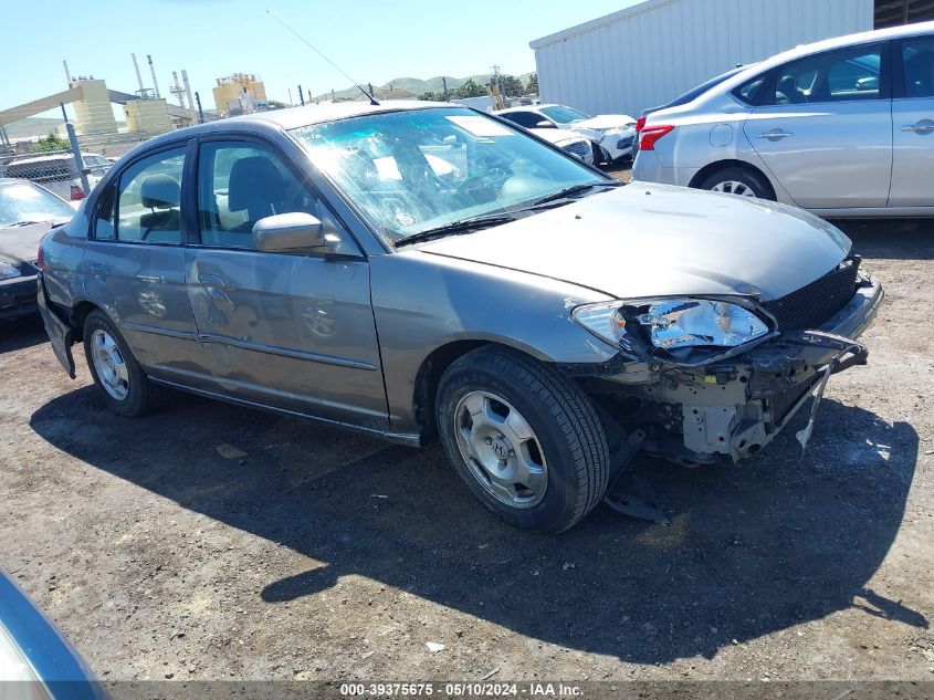 2004 Honda Civic Hybrid VIN: JHMES96664S019824 Lot: 39375675