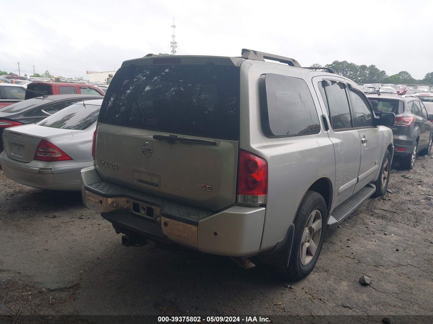 2006 Nissan Armada Se VIN: 5N1AA08A16N738945 Lot: 39375802