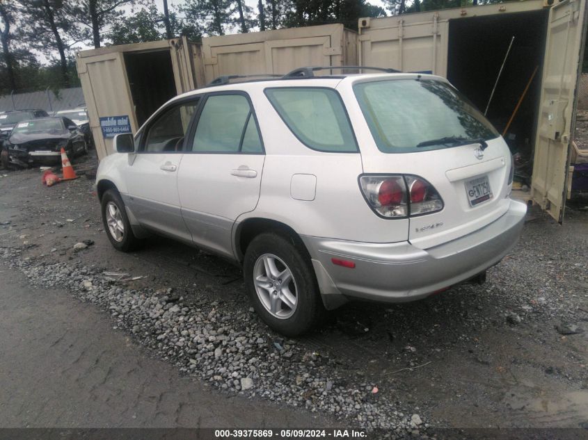 2001 Lexus Rx 300 Base (A4) VIN: JTJGF10U310117091 Lot: 39375869