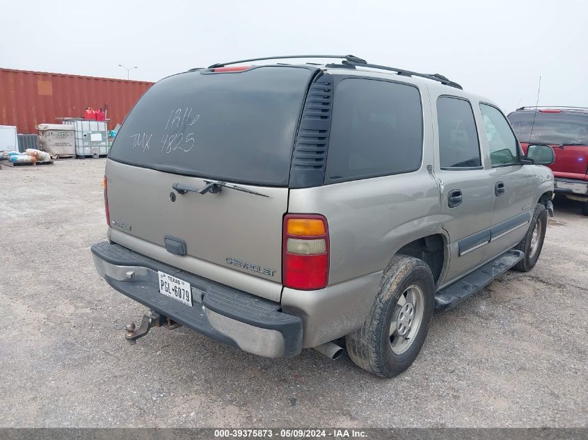 2001 Chevrolet Tahoe Ls VIN: 1GNEC13T31R164825 Lot: 39375873