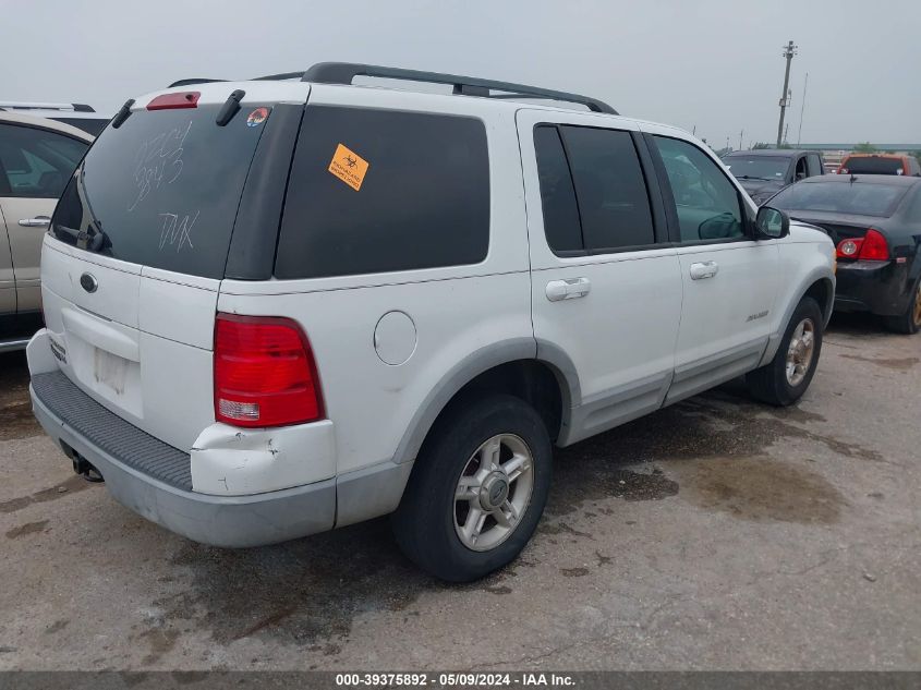 2002 Ford Explorer Xlt VIN: 1FMZU63E22ZC43843 Lot: 39375892