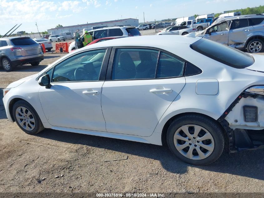 2021 Toyota Corolla Le VIN: 5YFEPMAE0MP253396 Lot: 39375916