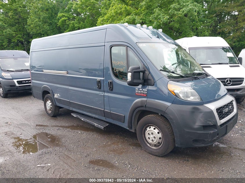 2019 Ram Promaster 3500 Cargo Van High Roof 159 Wb Ext VIN: 3C6URVJG8KE555358 Lot: 39375943