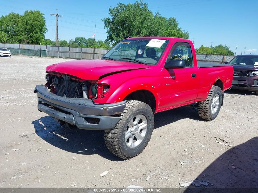 2001 Toyota Tacoma VIN: 5TEPM62N91Z860429 Lot: 39375997