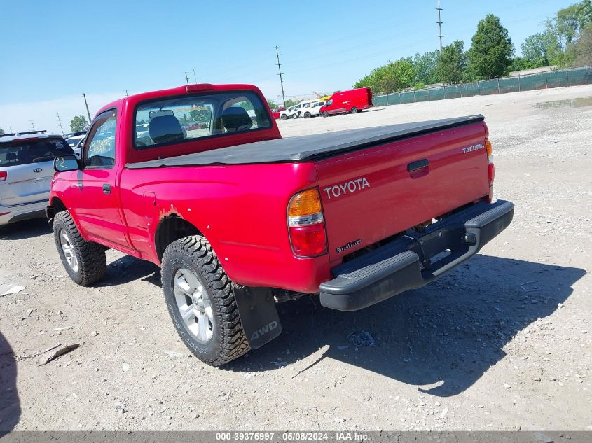 2001 Toyota Tacoma VIN: 5TEPM62N91Z860429 Lot: 39375997