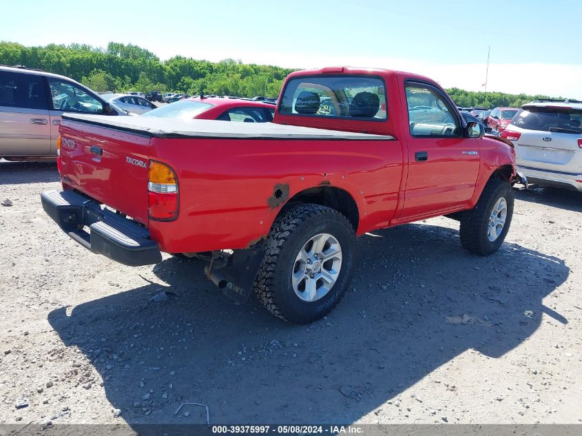 2001 Toyota Tacoma VIN: 5TEPM62N91Z860429 Lot: 39375997