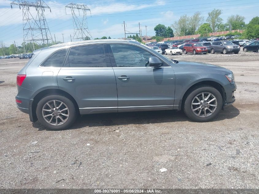 2012 Audi Q5 2.0T Premium VIN: WA1CFAFP8CA105500 Lot: 39376001