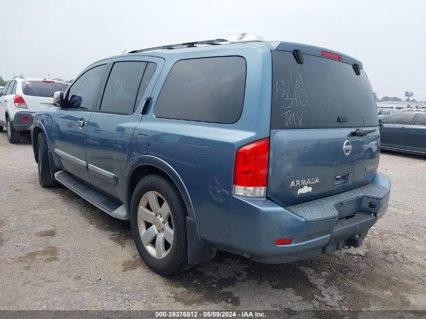 2010 Nissan Armada Titanium VIN: 5N1BA0ND7AN611340 Lot: 39376012