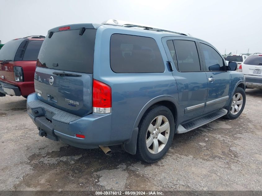 2010 Nissan Armada Titanium VIN: 5N1BA0ND7AN611340 Lot: 39376012