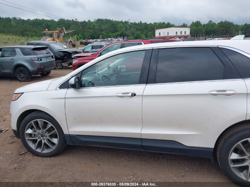 2017 Ford Edge Titanium VIN: 2FMPK3K89HBC01236 Lot: 39376030