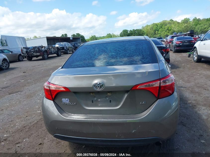 2019 Toyota Corolla Le VIN: 5YFBURHEXKP876410 Lot: 39376038