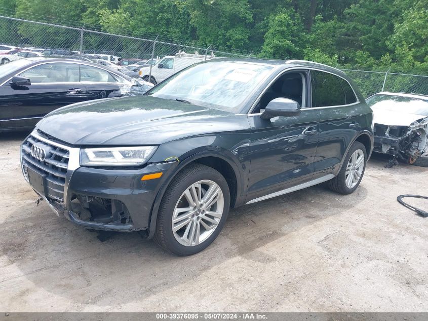 2018 Audi Q5 2.0T Premium/2.0T Tech Premium VIN: WA1BNAFY6J2248542 Lot: 39376095