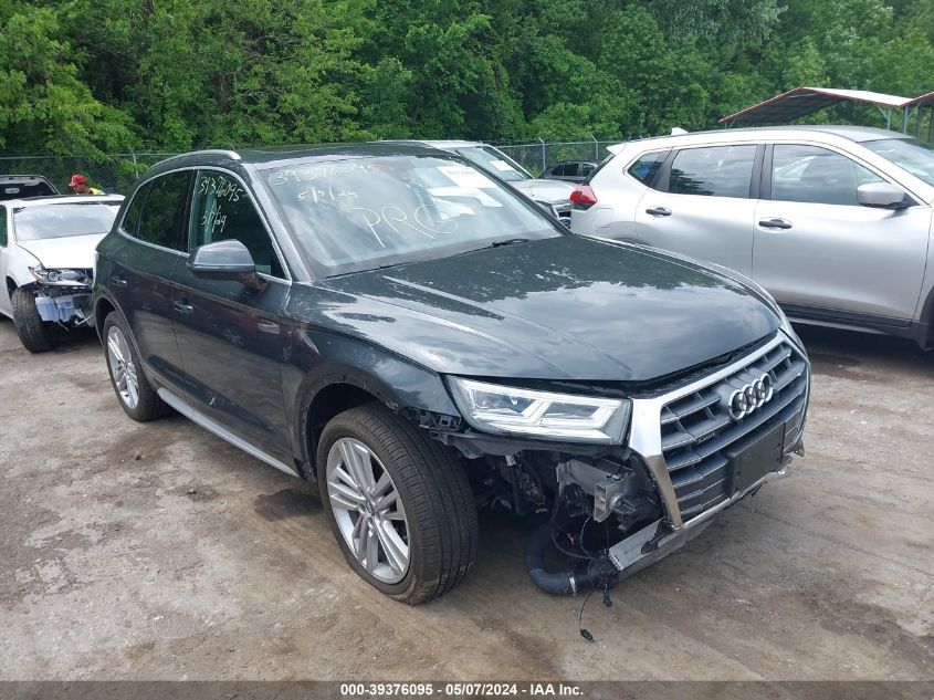 2018 Audi Q5 2.0T Premium/2.0T Tech Premium VIN: WA1BNAFY6J2248542 Lot: 39376095