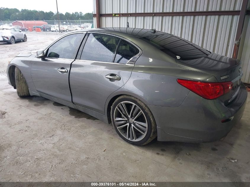 2014 Infiniti Q50 Hybrid Sport VIN: JN1AV7AP6EM692133 Lot: 39376101