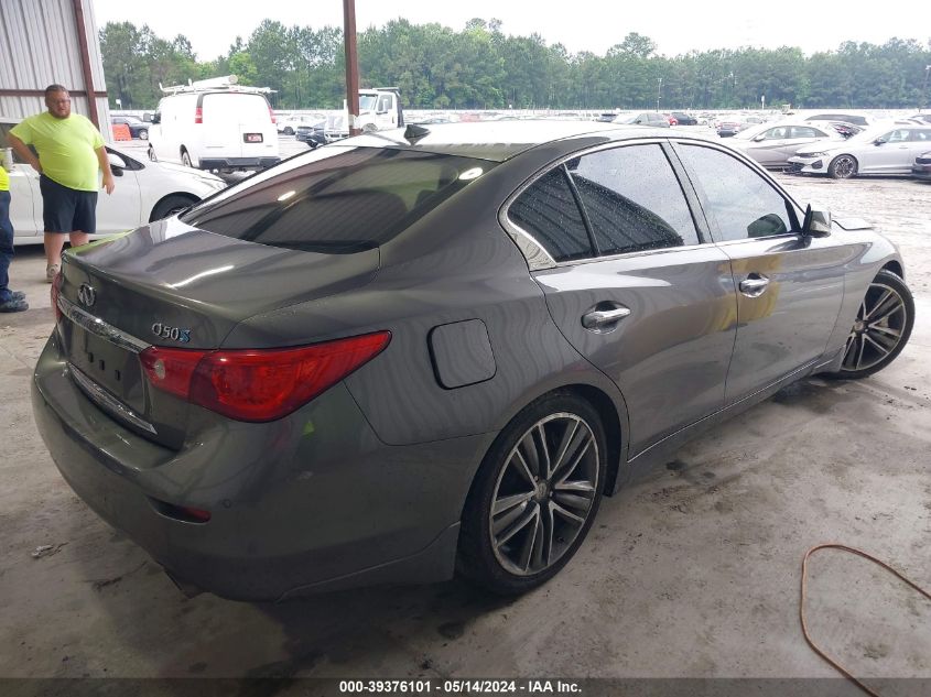 2014 Infiniti Q50 Hybrid Sport VIN: JN1AV7AP6EM692133 Lot: 39376101