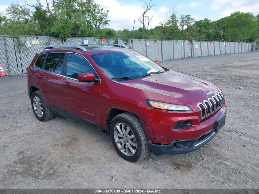 2014 Jeep Cherokee Limited VIN: 1C4PJMDS8EW140834 Lot: 39376109