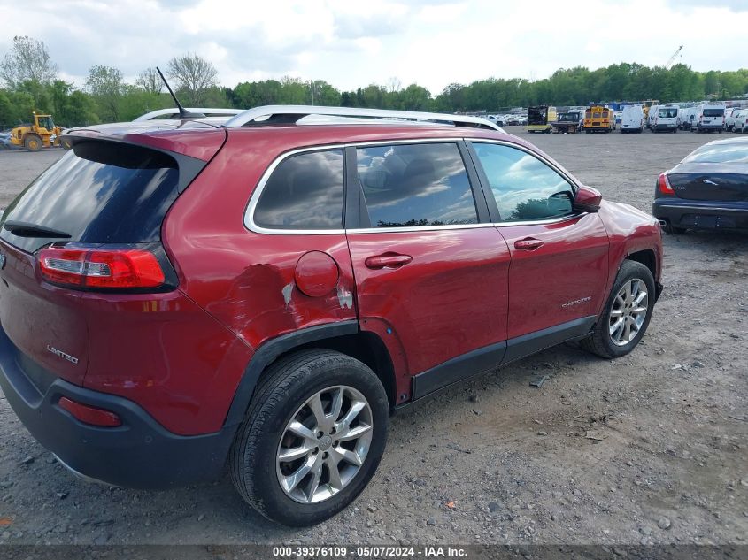 2014 Jeep Cherokee Limited VIN: 1C4PJMDS8EW140834 Lot: 39376109