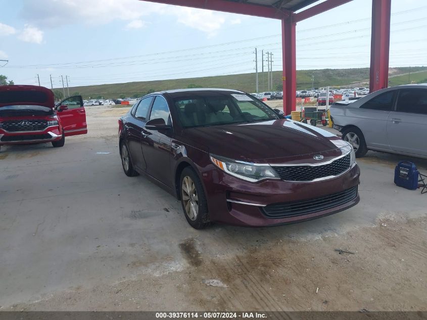 2018 Kia Optima Lx VIN: 5XXGT4L34JG255219 Lot: 39376114