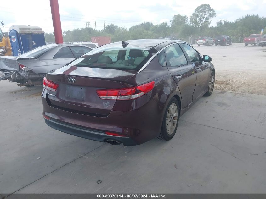 2018 Kia Optima Lx VIN: 5XXGT4L34JG255219 Lot: 39376114