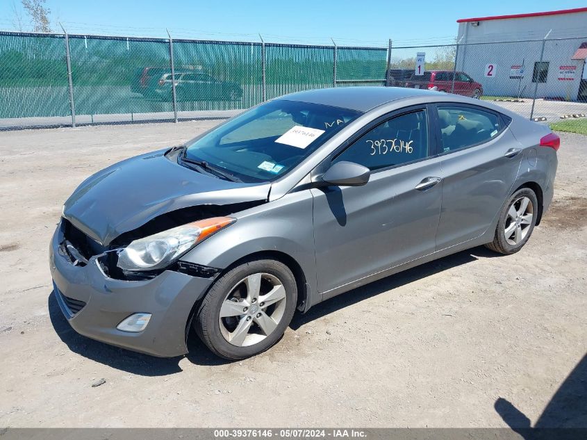 2013 Hyundai Elantra Gls VIN: 5NPDH4AE0DH184134 Lot: 39376146