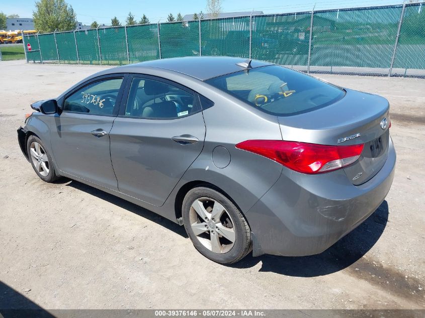 2013 Hyundai Elantra Gls VIN: 5NPDH4AE0DH184134 Lot: 39376146