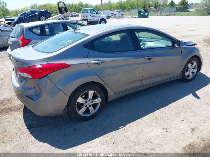 2013 Hyundai Elantra Gls VIN: 5NPDH4AE0DH184134 Lot: 39376146