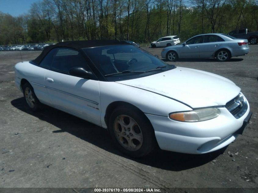 1998 Chrysler Sebring Jxi VIN: 3C3EL55H9WT341261 Lot: 39376170