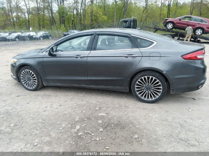 2017 Ford Fusion Se VIN: 3FA6P0T9XHR183988 Lot: 39376172