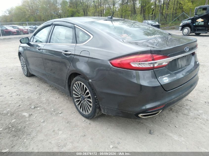 2017 Ford Fusion Se VIN: 3FA6P0T9XHR183988 Lot: 39376172