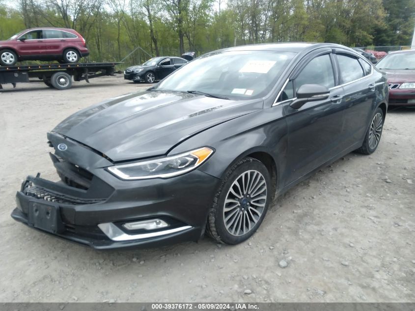 2017 Ford Fusion Se VIN: 3FA6P0T9XHR183988 Lot: 39376172