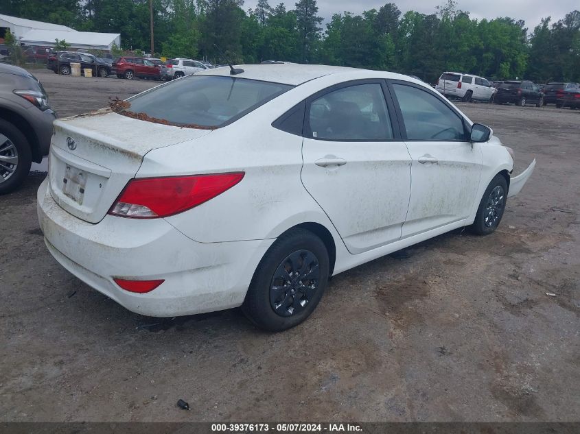 2015 Hyundai Accent Gls VIN: KMHCT4AE2FU881139 Lot: 39376173