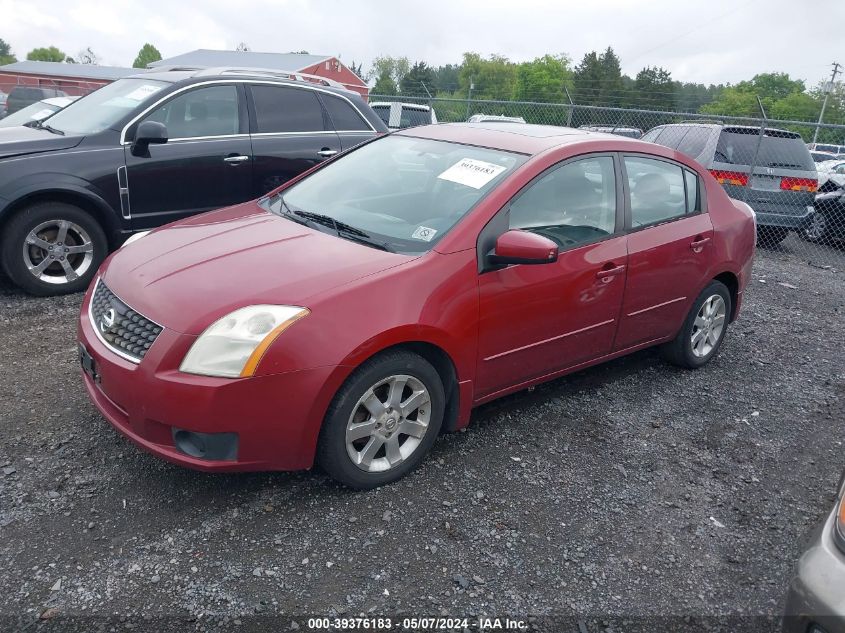 2007 Nissan Sentra 2.0Sl VIN: 3N1AB61E57L711348 Lot: 39376183