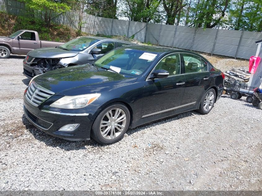 2012 Hyundai Genesis 4.6 VIN: KMHGC4DF9CU204655 Lot: 39376188