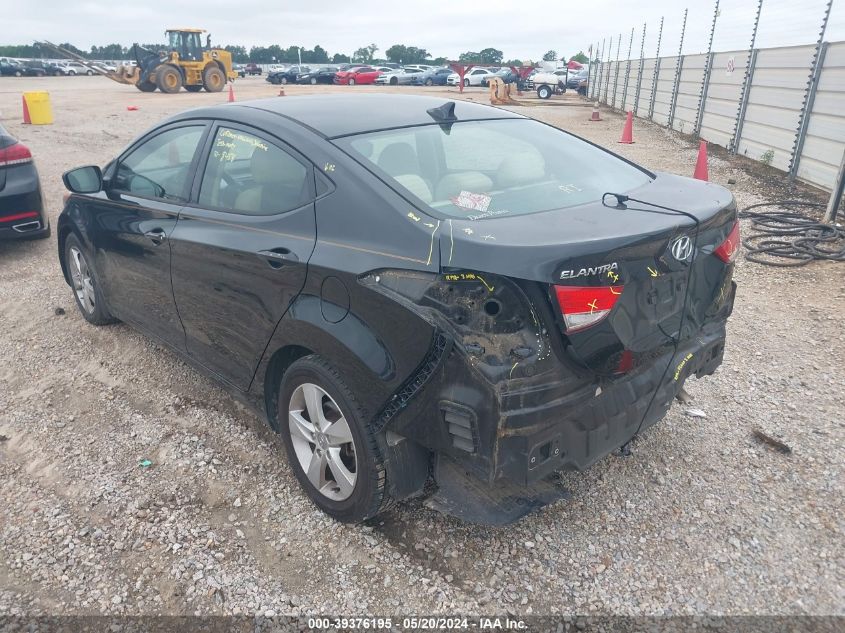 2013 Hyundai Elantra Gls VIN: 5NPDH4AE4DH376639 Lot: 39376195