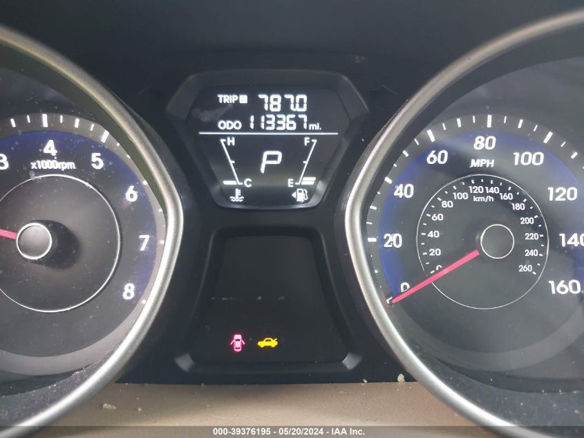 2013 Hyundai Elantra Gls VIN: 5NPDH4AE4DH376639 Lot: 39376195