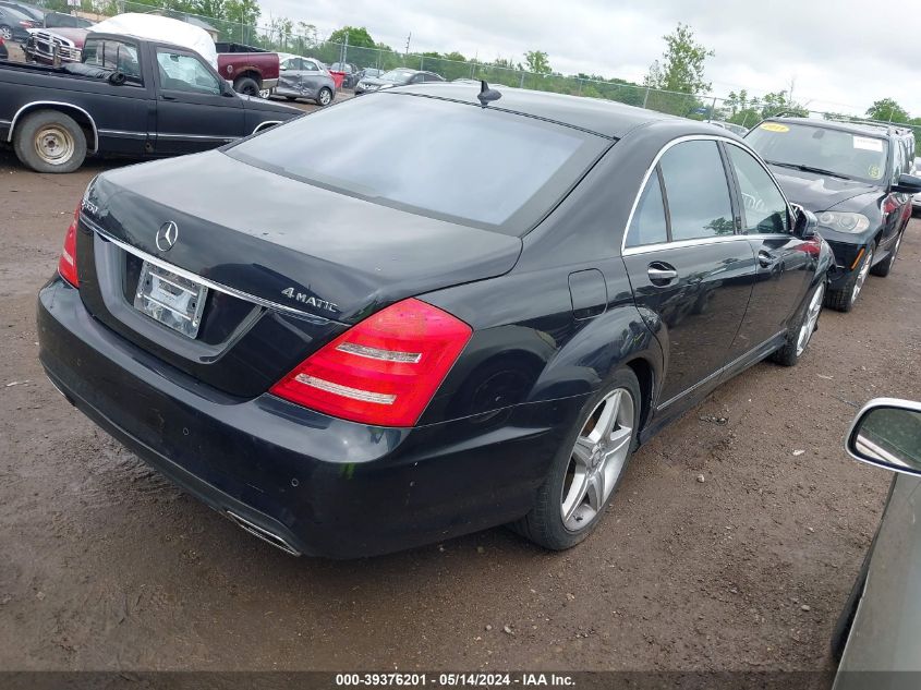 2010 Mercedes-Benz S 550 4Matic VIN: WDDNG8GB7AA313104 Lot: 39376201