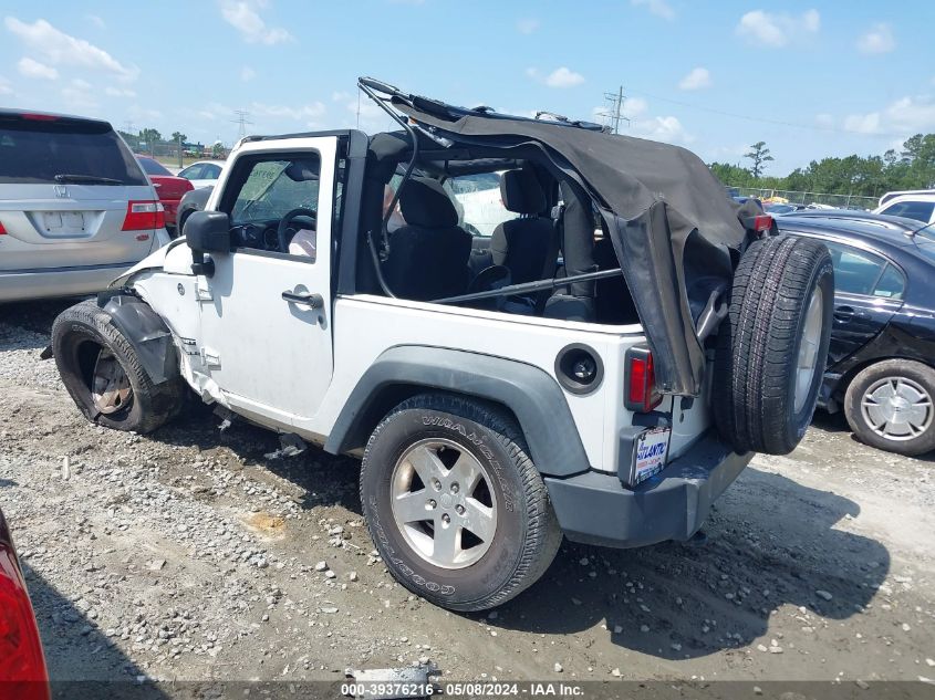 2012 Jeep Wrangler Sport VIN: 1C4AJWAG7CL119442 Lot: 39376216