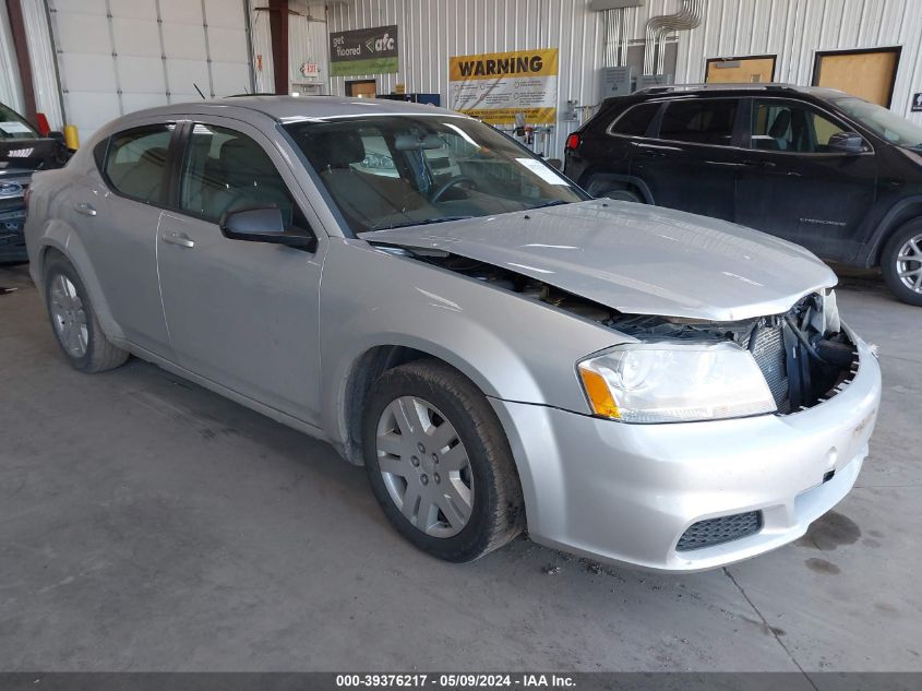 2012 Dodge Avenger Se VIN: 1C3CDZAB1CN132556 Lot: 39376217