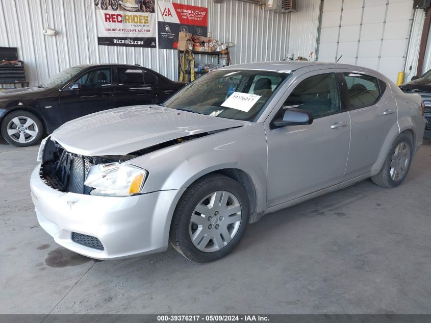 2012 Dodge Avenger Se VIN: 1C3CDZAB1CN132556 Lot: 39376217