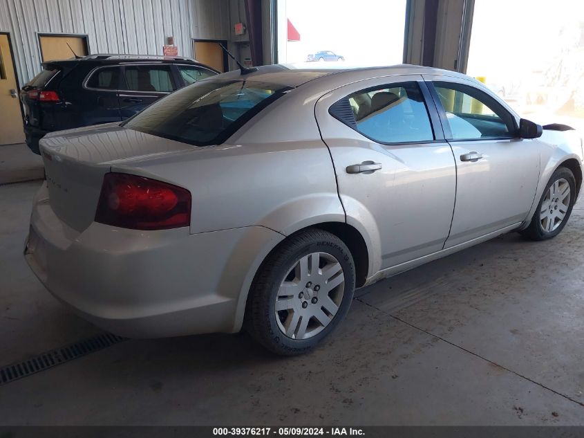 2012 Dodge Avenger Se VIN: 1C3CDZAB1CN132556 Lot: 39376217