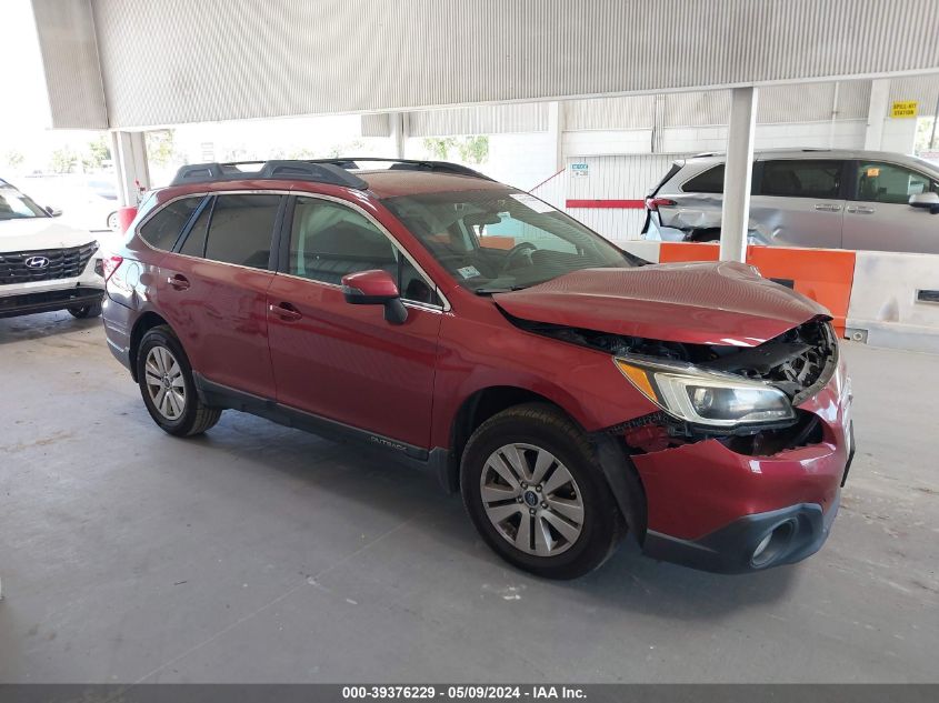 2015 Subaru Outback 2.5I Premium VIN: 4S4BSAFC6F3351508 Lot: 39376229