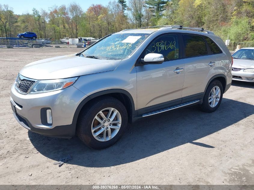 2015 Kia Sorento Lx VIN: 5XYKT3A61FG591396 Lot: 39376268