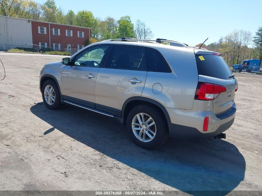 2015 Kia Sorento Lx VIN: 5XYKT3A61FG591396 Lot: 39376268